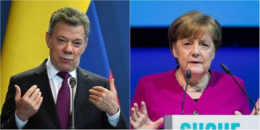 Santos y Merkel en Asís por la paz y la reconciliación