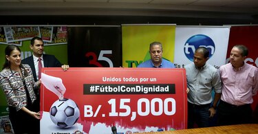 Fútbol con dignidad cumple objetivo; jugadores donarán los 15 mil dólares a Fanlyc