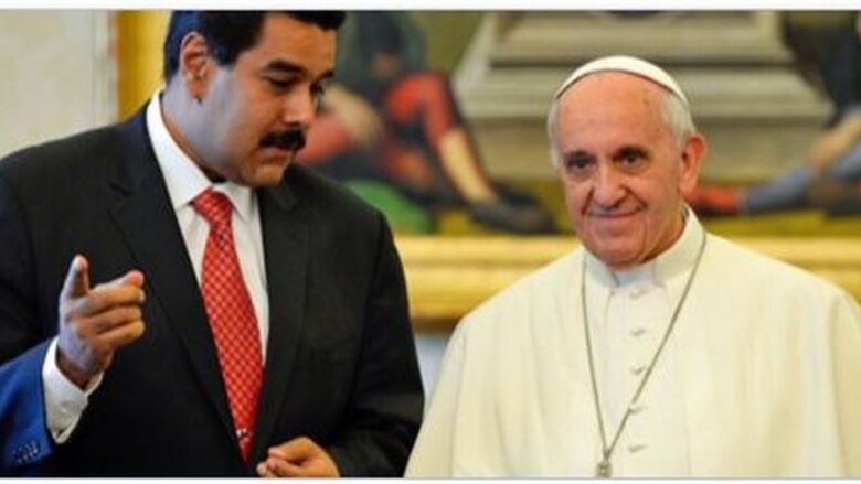 Papa Franciso recibe a Nicolás Maduro en el Vaticano