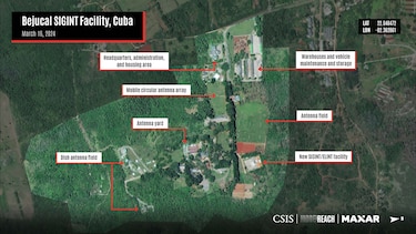Imágenes de satélite prueban supuestas nuevas bases de espionaje chino en Cuba