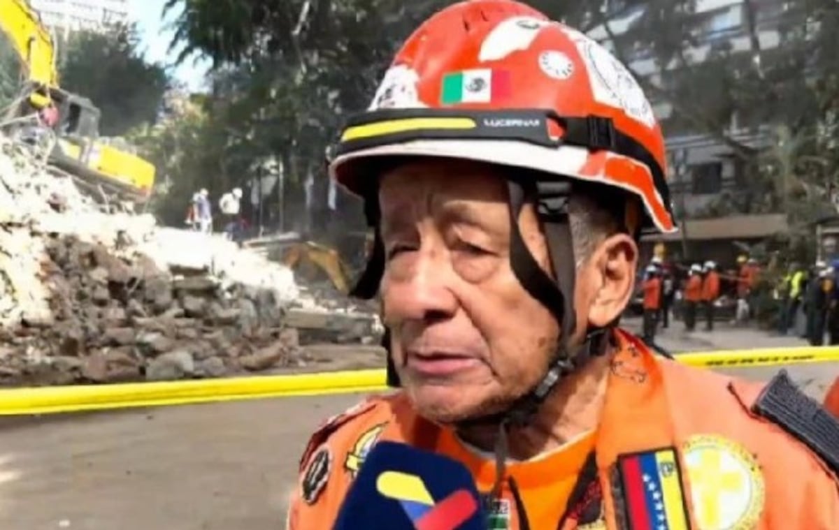 El rescatista mexicano de 80 años que atiende por tercera vez un desastre en Venezuela