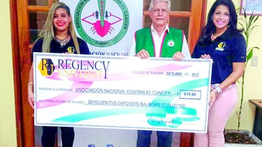 Grupo Regency entrega donación a Ancec