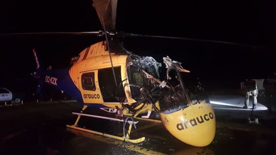 Queman helicópteros antes de misa papal en Temuco