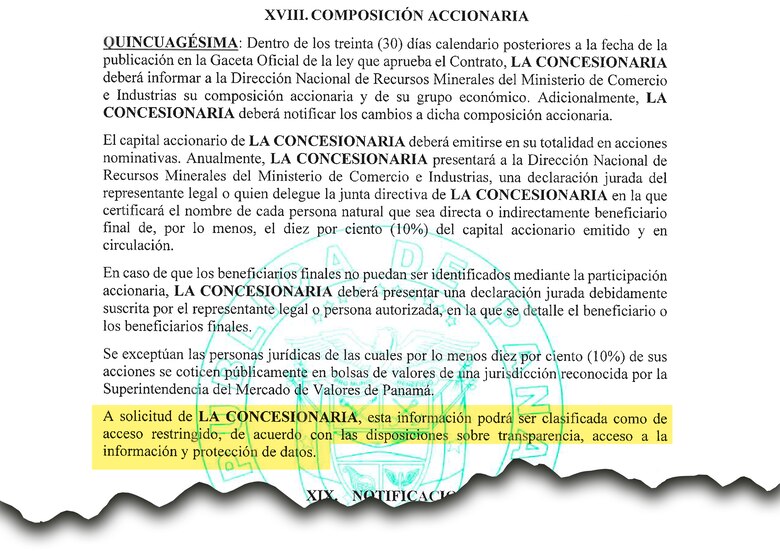 La composición accionaria, otro conflicto en el debate minero