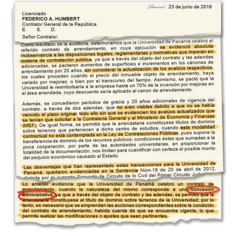 Alquiler de fincas perjudicó a la Universidad de Panamá, señala auditoría de Contraloría