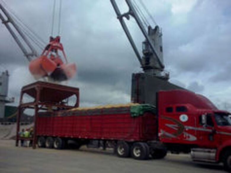 450 mil quintales de arroz son desembarcados en el puerto de Balboa