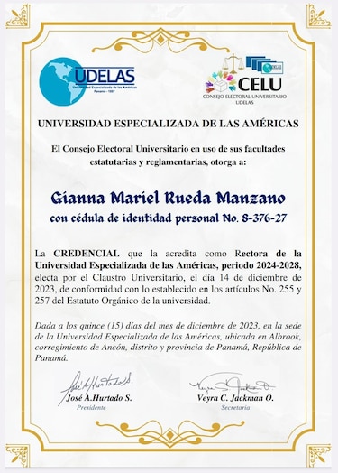 Gianna Rueda revela los obstáculos que ha enfrentado para asumir la rectoría de la Udelas