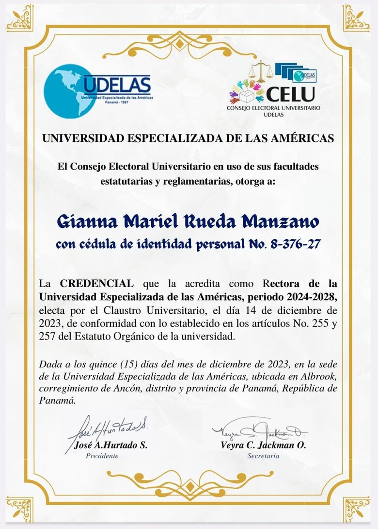 Gianna Rueda revela los obstáculos que ha enfrentado para asumir la rectoría de la Udelas