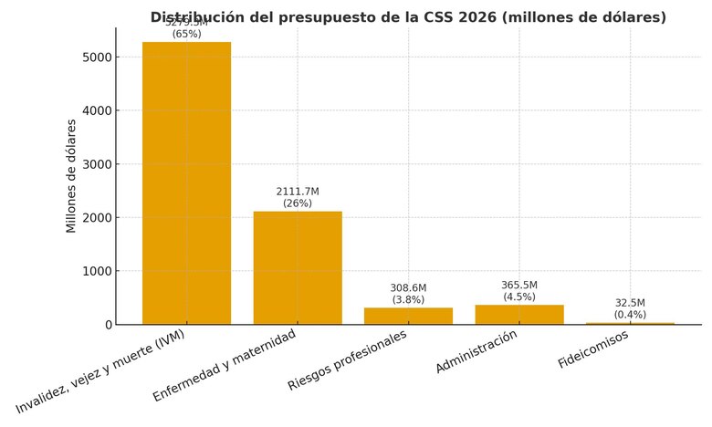 La CSS concentrará el 23% del gasto público en 2026: ‘Si a la Caja le da resfriado, al país le da catarro’