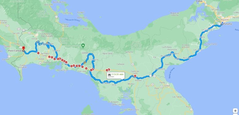 Se mantienen los cierres de vía en Chiriquí y Santiago