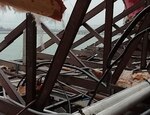 Fuertes lluvias y vientos causan caída de árboles y voladura de techo en la Cancillería