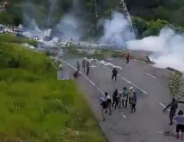 Policía y manifestantes se enfrentan en Tolé: hay heridos