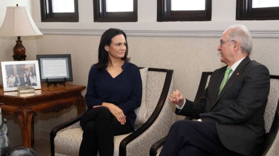 Antonio Ledezma se reúne con la canciller Isabel de Saint Malo de Alvarado