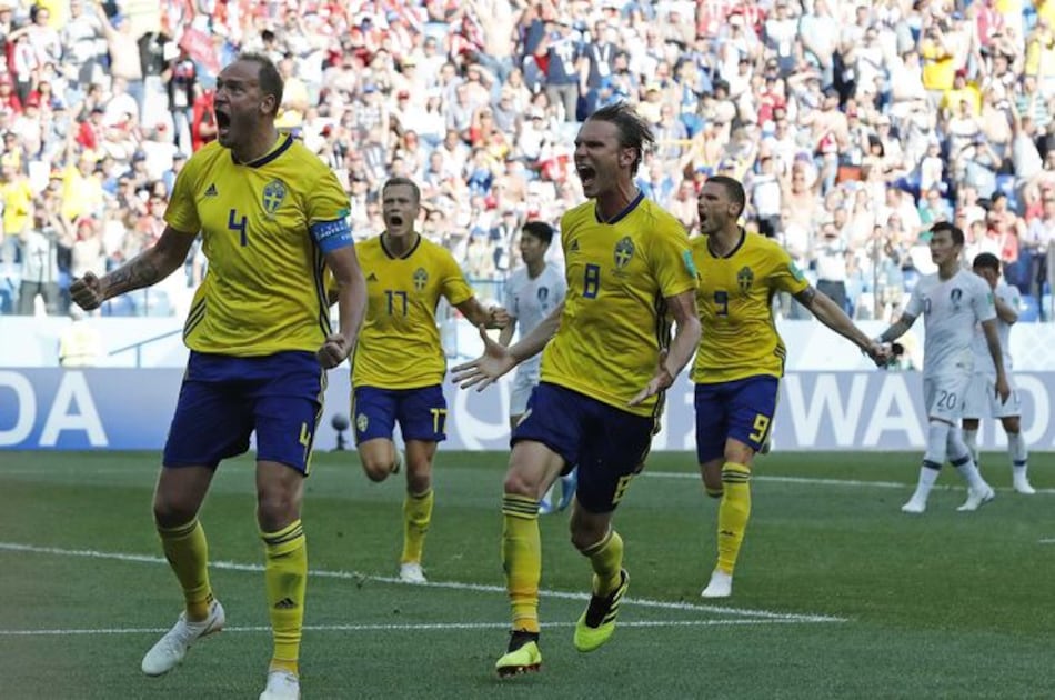 Suecia gana 1-0 a Corea del Sur gracias a un penalti pitado con el VAR