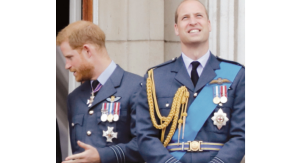 Príncipes Enrique y Guillermo rinden homenaje a su abuelo