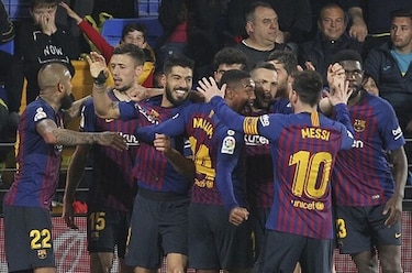 Goles de Messi  y Suárez  salvaron al Barcelona en el último suspiro