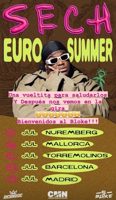 Sech anuncia regreso a escenarios de Europa con el ‘Summer Tour’