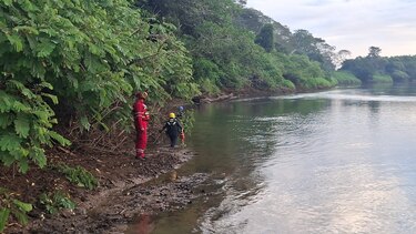 Buscan a menor de 13 años desaparecido en las riberas del río Santa María