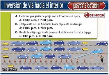 ATTT reporta el traslado de 69 mil vehículos al interior del país por Semana Santa