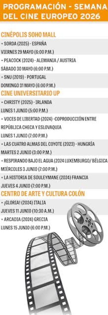 Drama, animación y cine social destacan en la Semana de Cine Europeo 2026 en Panamá
