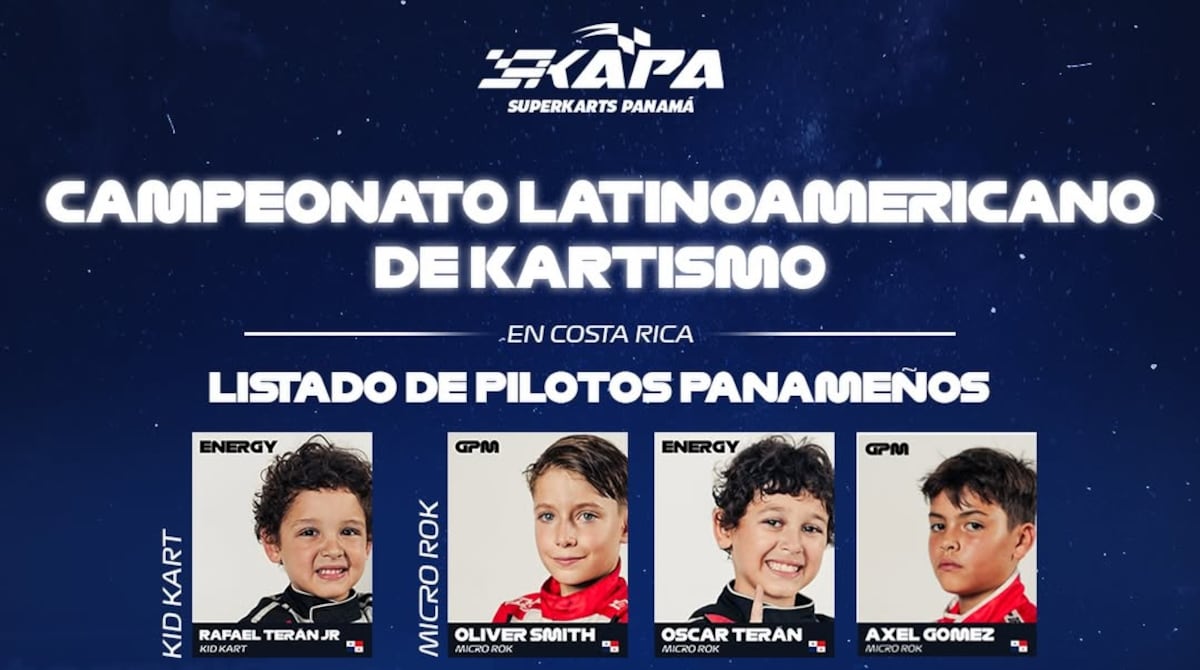 Conoce a la delegación panameña para el Latinoamericano de Karting 2026