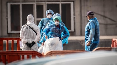 En imágenes: la evacuación de los pasajeros del crucero afectado por el hantavirus en España