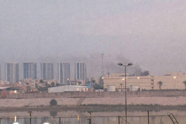 Un proyectil impacta en la Embajada de Estados Unidos en Irak