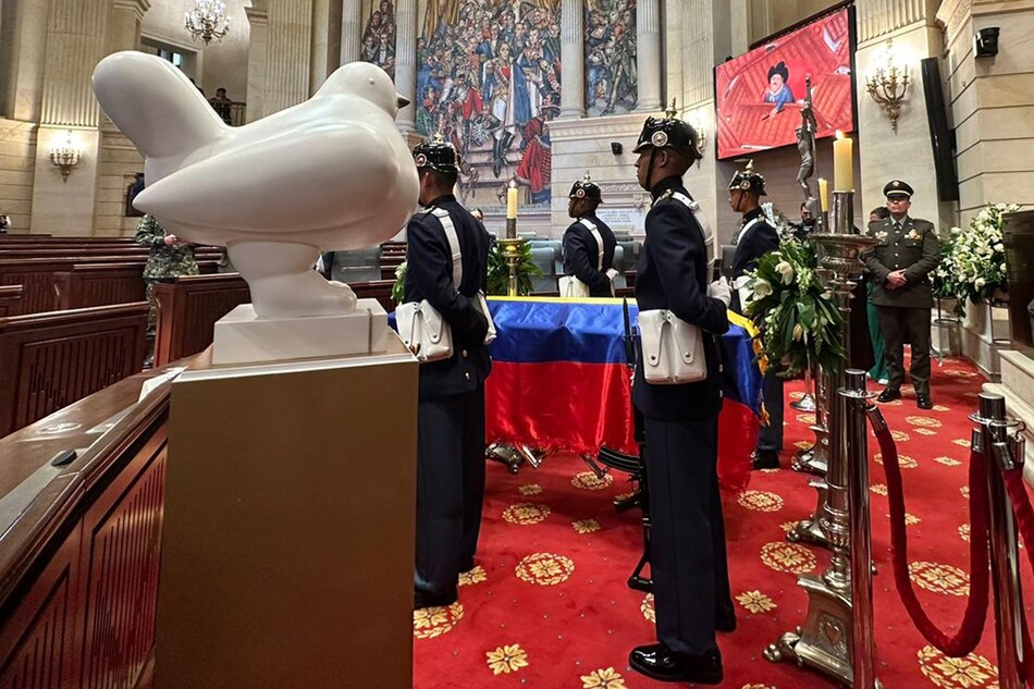 ‘La paloma de la paz’ estará con el féretro de Botero en los homenajes en el Capitolio colombiano
