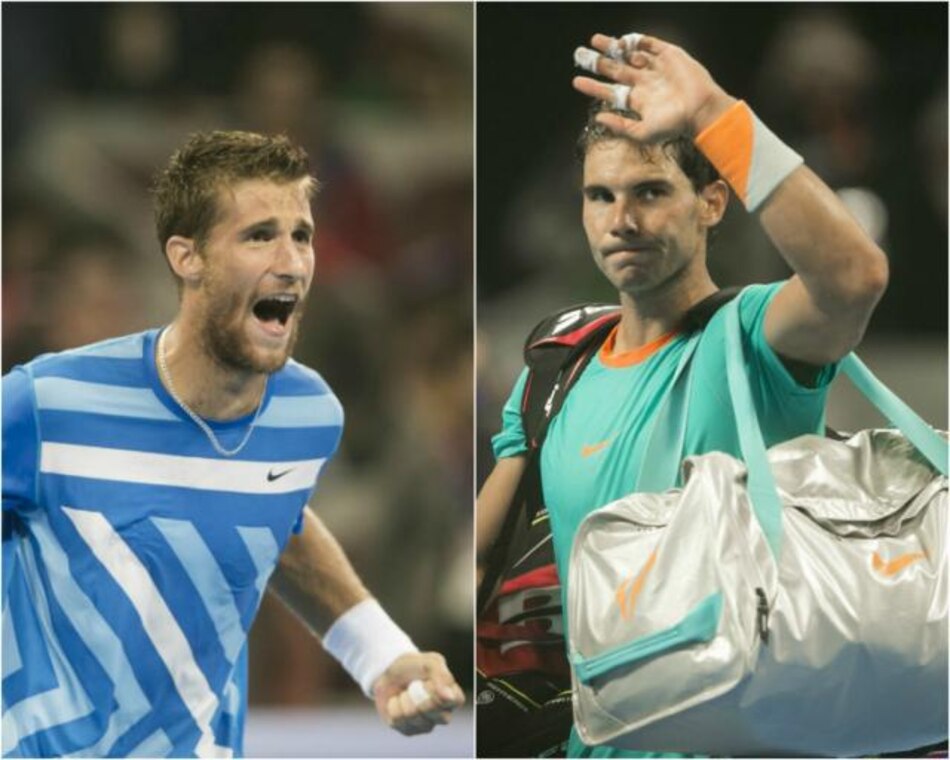 Klizan sorprende y elimina a Nadal en el Abierto de China