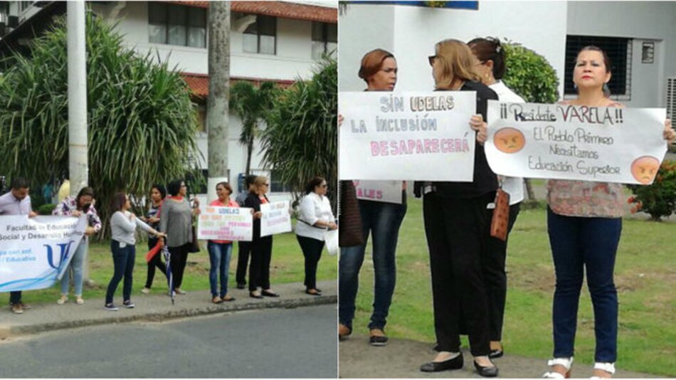Protestan en demanda de un presupuesto 'justo' para Udelas