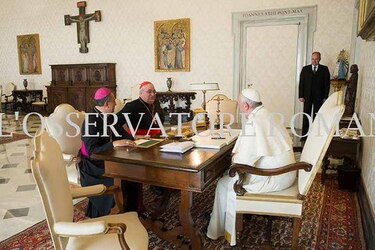 Delegación de la Iglesia Católica panameña se reunió con el papa Francisco