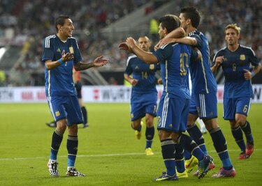 Argentina supera 4-2 a Alemania con gran actuación de Di María