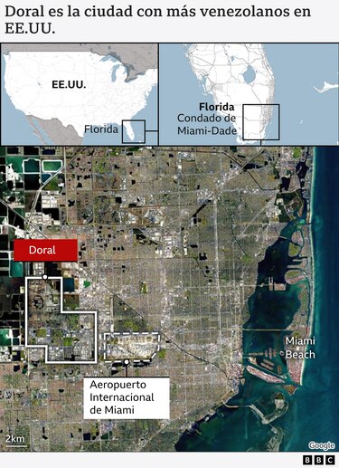 Doral, la ciudad más venezolana de Estados Unidos que apoyó a Trump y ahora sufre el impacto de sus políticas migratorias