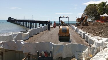 El muelle de Puerto Armuelles, rediseñado ‘con una visión más ambiciosa’, lleva un 30% de avance
