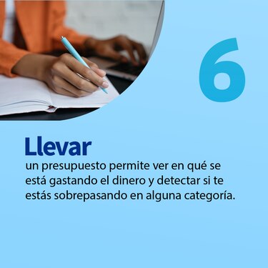 Organiza las finanzas basado en un presupuesto
