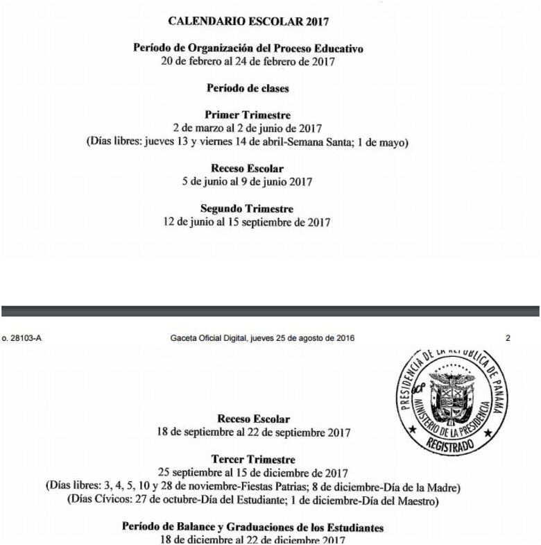 Clases en 2017 comenzarán el jueves 2 de marzo; dos días después de Carnaval