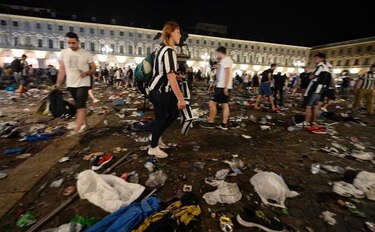 Una estampida de hinchas del Juventus provoca 200 heridos