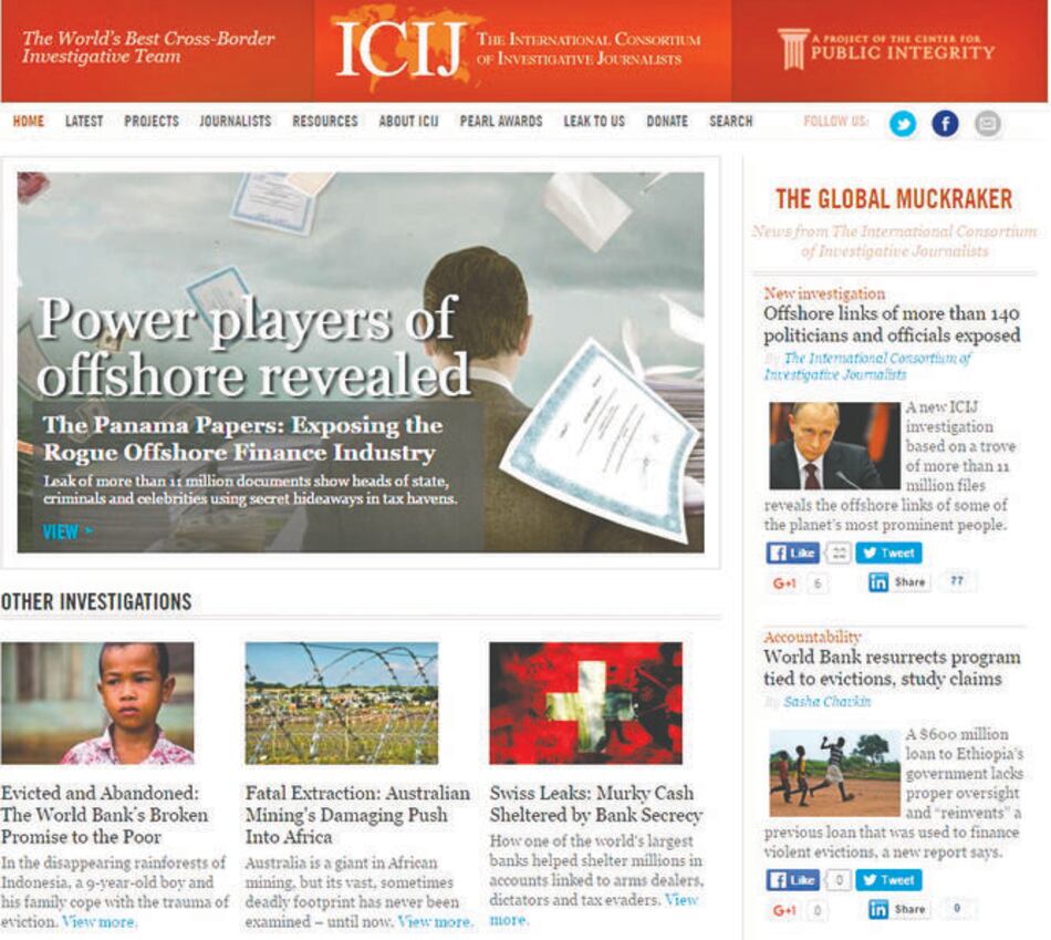 ICIJ: enemigos del dinero oculto