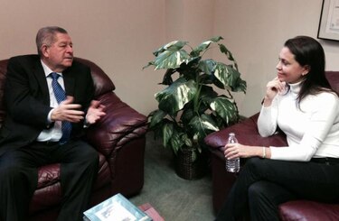 Arturo Vallarino recibe a María Corina Machado