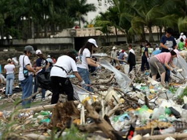 Voluntarios se sumaron a la jornada de limpieza de playas