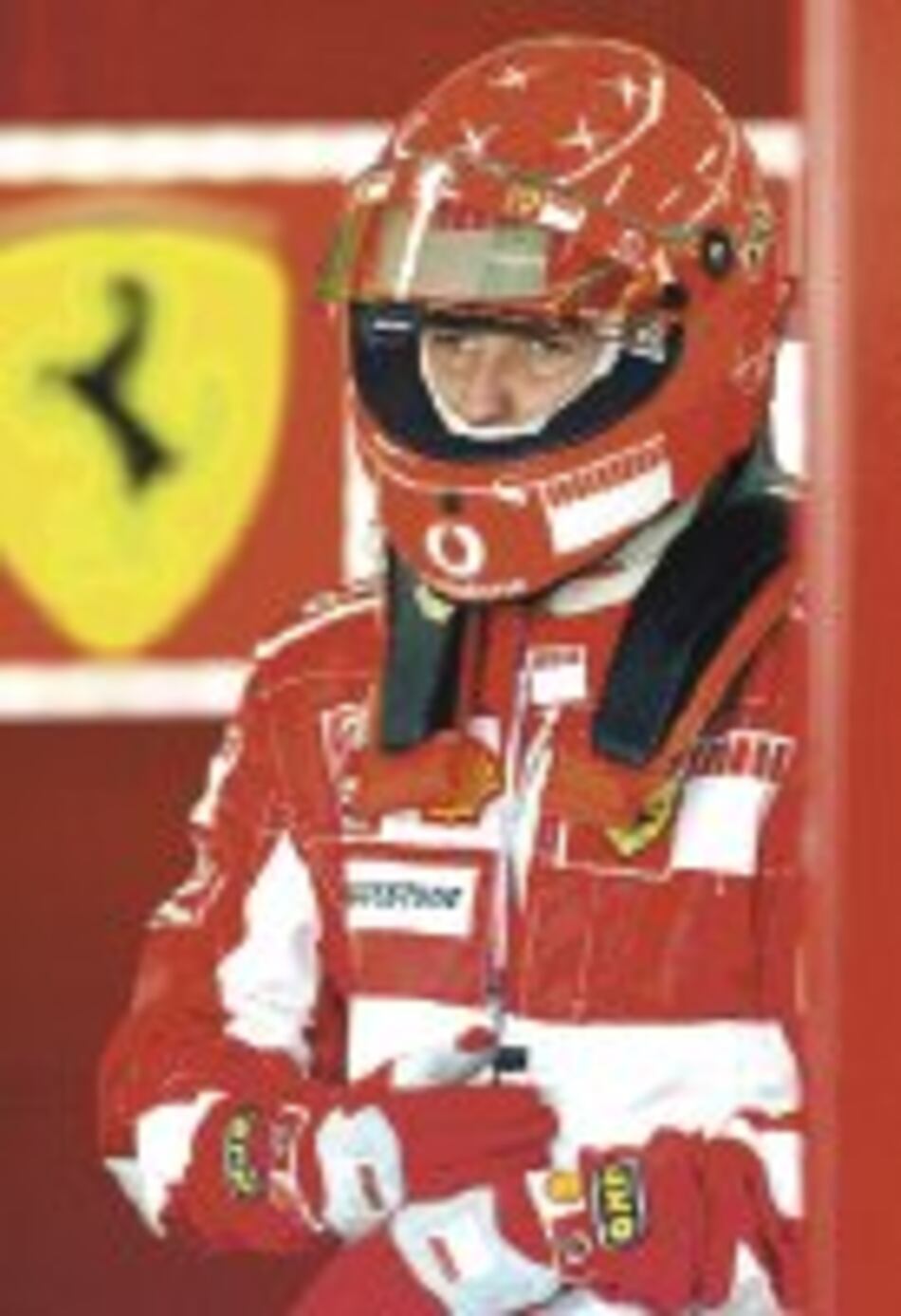 Michael Schumacher pone a punto el Ferrari