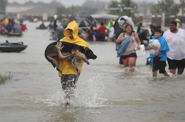 Harvey recupera un poco de fuerza y podría reingresar a Houston