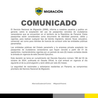 Migración oficializa que los pasaportes vencidos de los venezolanos serán válidos para distintos trámites