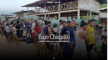 Bajo Chiquito, el pueblo selvático que la migración transformó