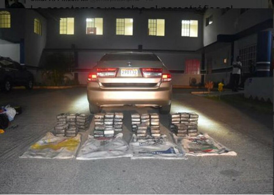 Encuentran 81 kilos de cocaína dentro de sacos de azúcar en Costa del Este