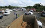 Camioneros cierran la vía Interamericana en San Lorenzo