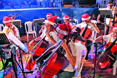 Agenda de conciertos navideños