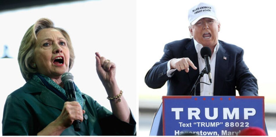 Trump y Clinton esperan dar tiro de gracia a sus rivales en las primarias del martes