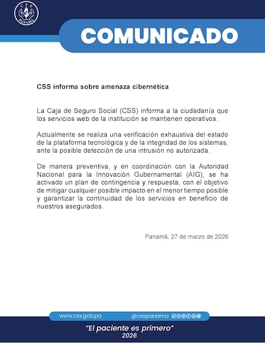 CSS detecta ‘una intrusión no autorizada’ en su plataforma tecnológica