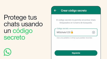 WhatsApp ahora permite proteger conversaciones con un código secreto